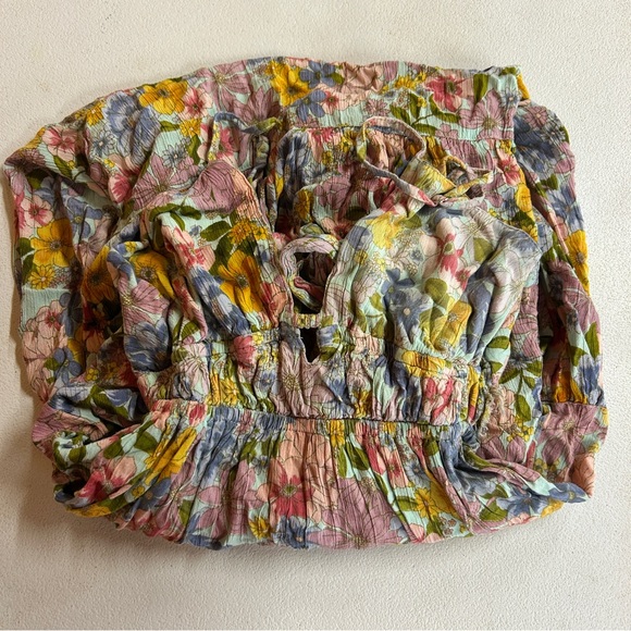 Angie Floral Maxi Dress - Pink, Yellow, Blue - Picture 7 of 7